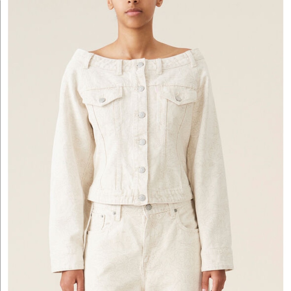 Ganni & Levi’s printed denim jacket